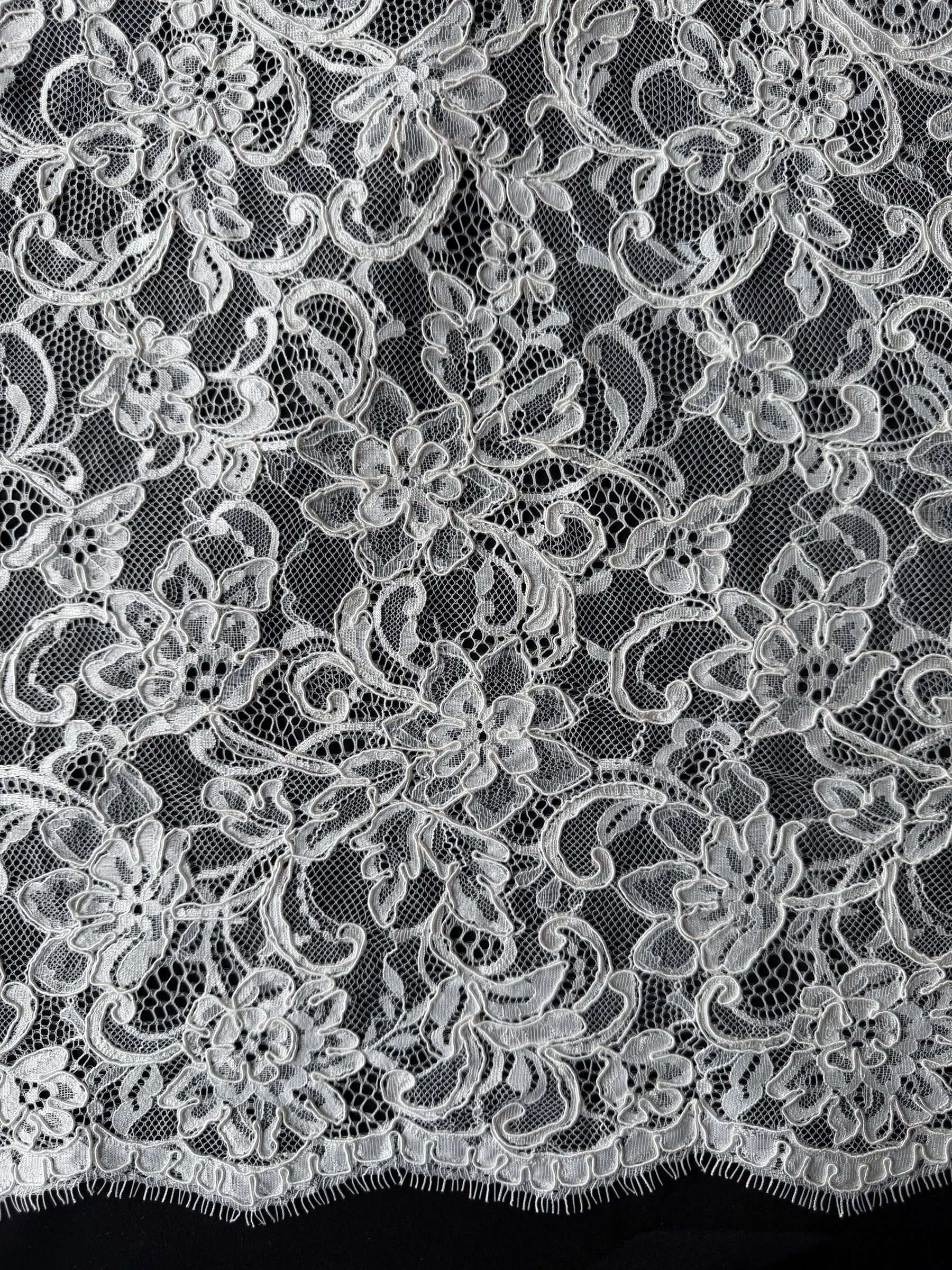 Ivory Corded Lace - P633