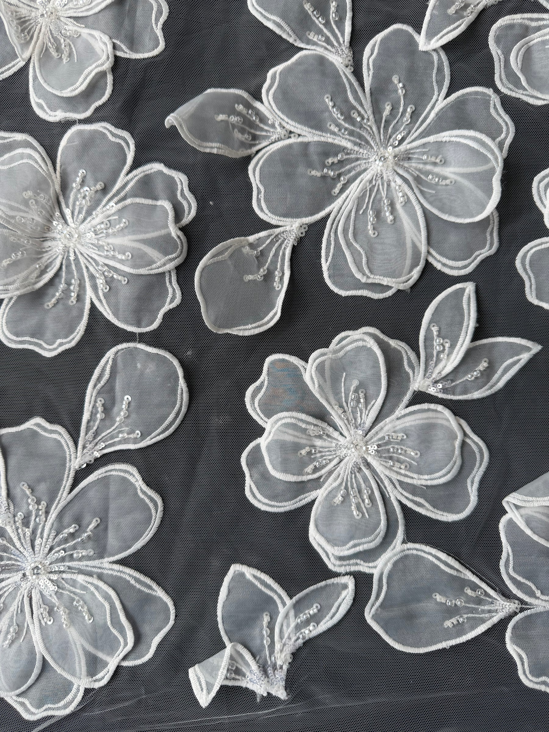 Ivory 3D Lace - Mickey