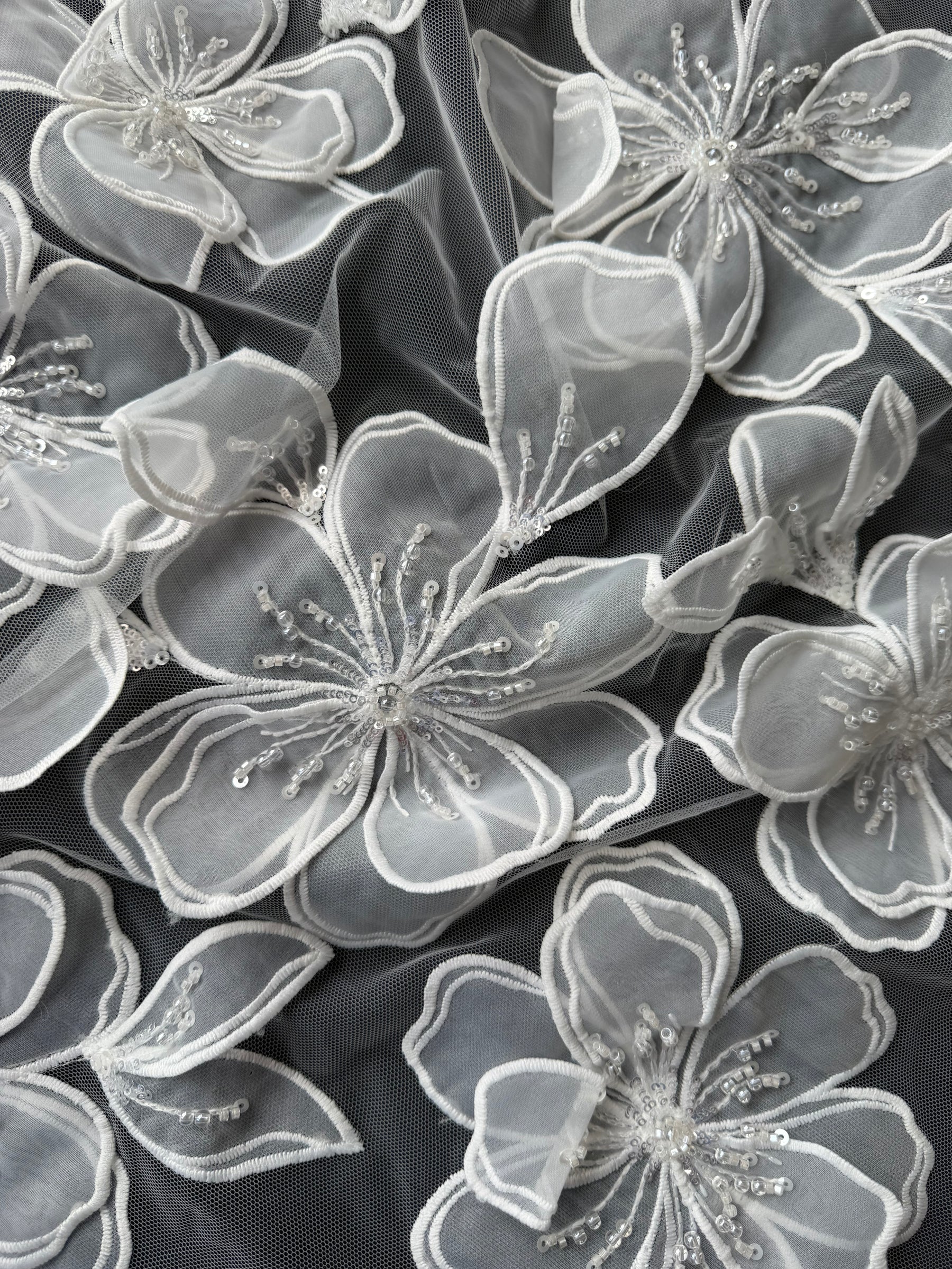 Ivory 3D Lace - Mickey
