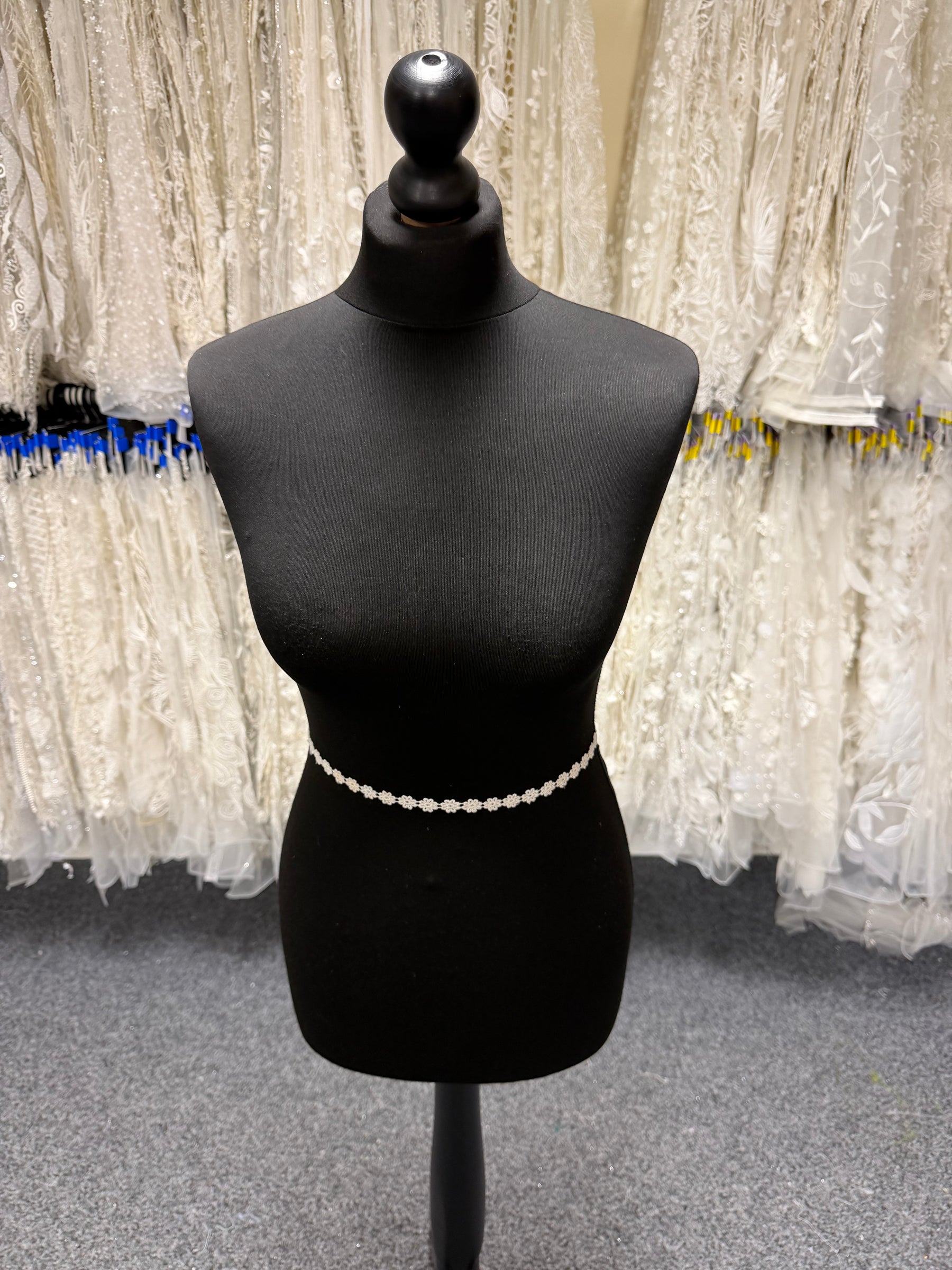 Ivory Embroidered Edging - T56