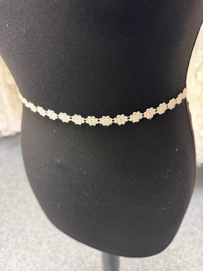 Ivory Embroidered Edging - T56