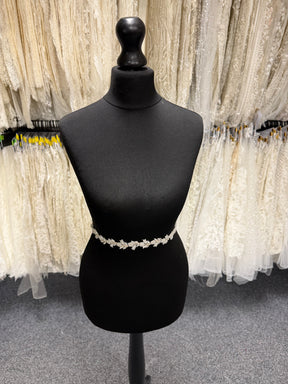 Ivory/Champagne Beaded Edging - T6