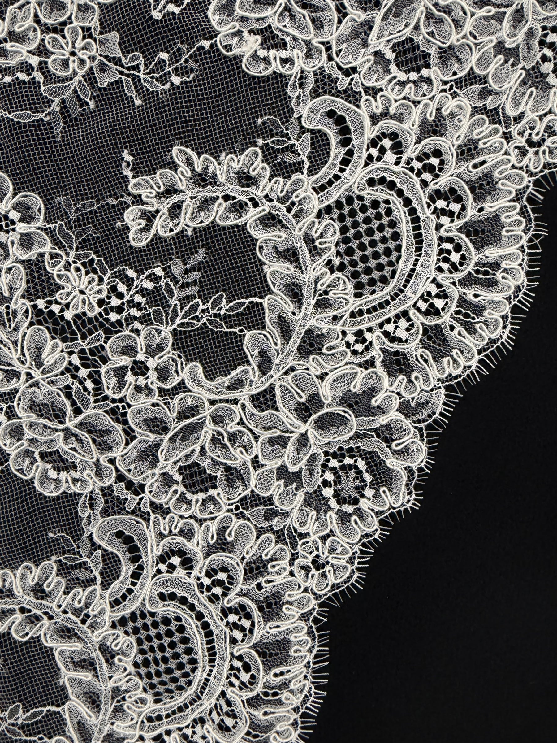 Ivory Corded Lace Trim - Yekta