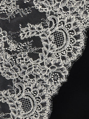 Ivory Corded Lace Trim - Yekta