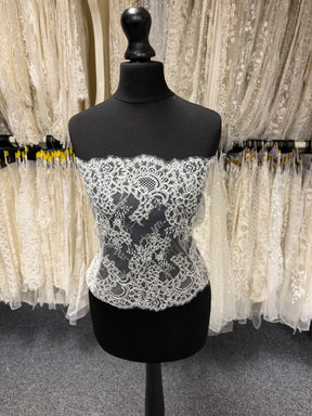 Ivory Corded Lace Trim - Yekta