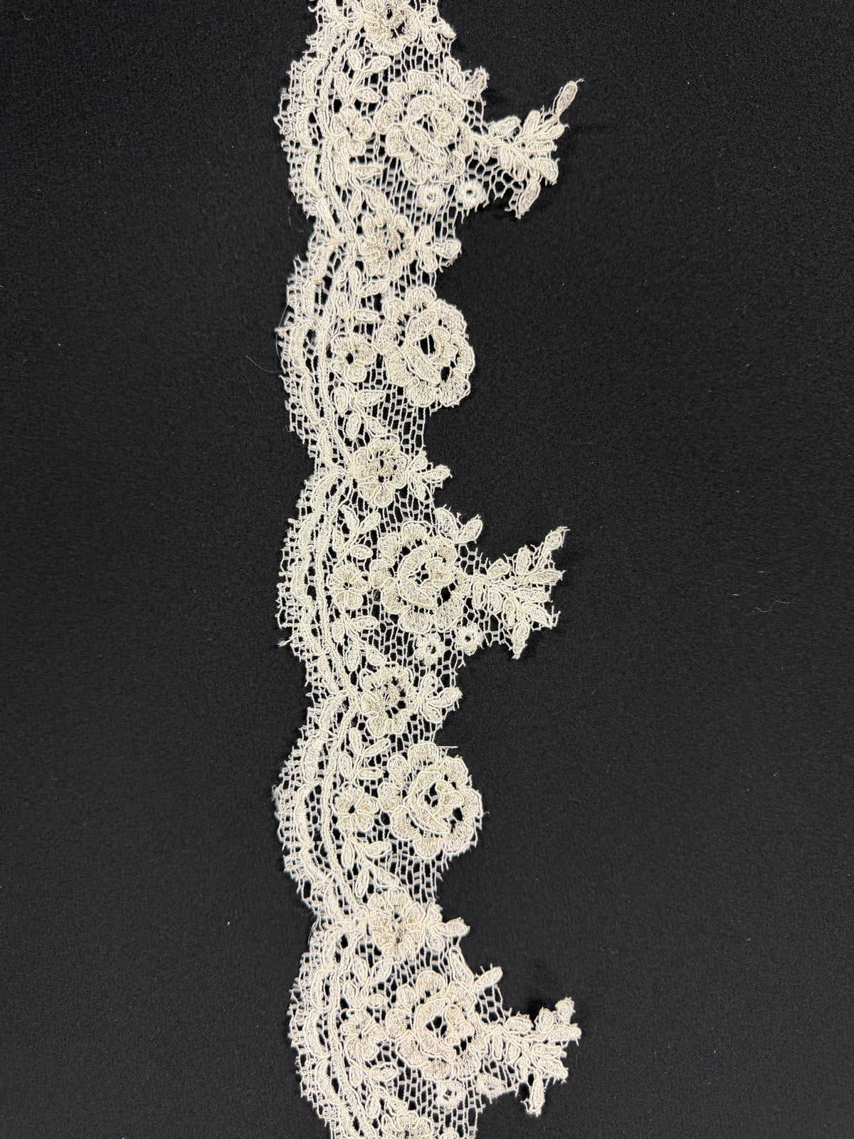 Ivory/Silver Corded Edging - T92