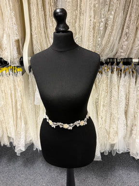 Champagne/Ivory Beaded Edging - T93
