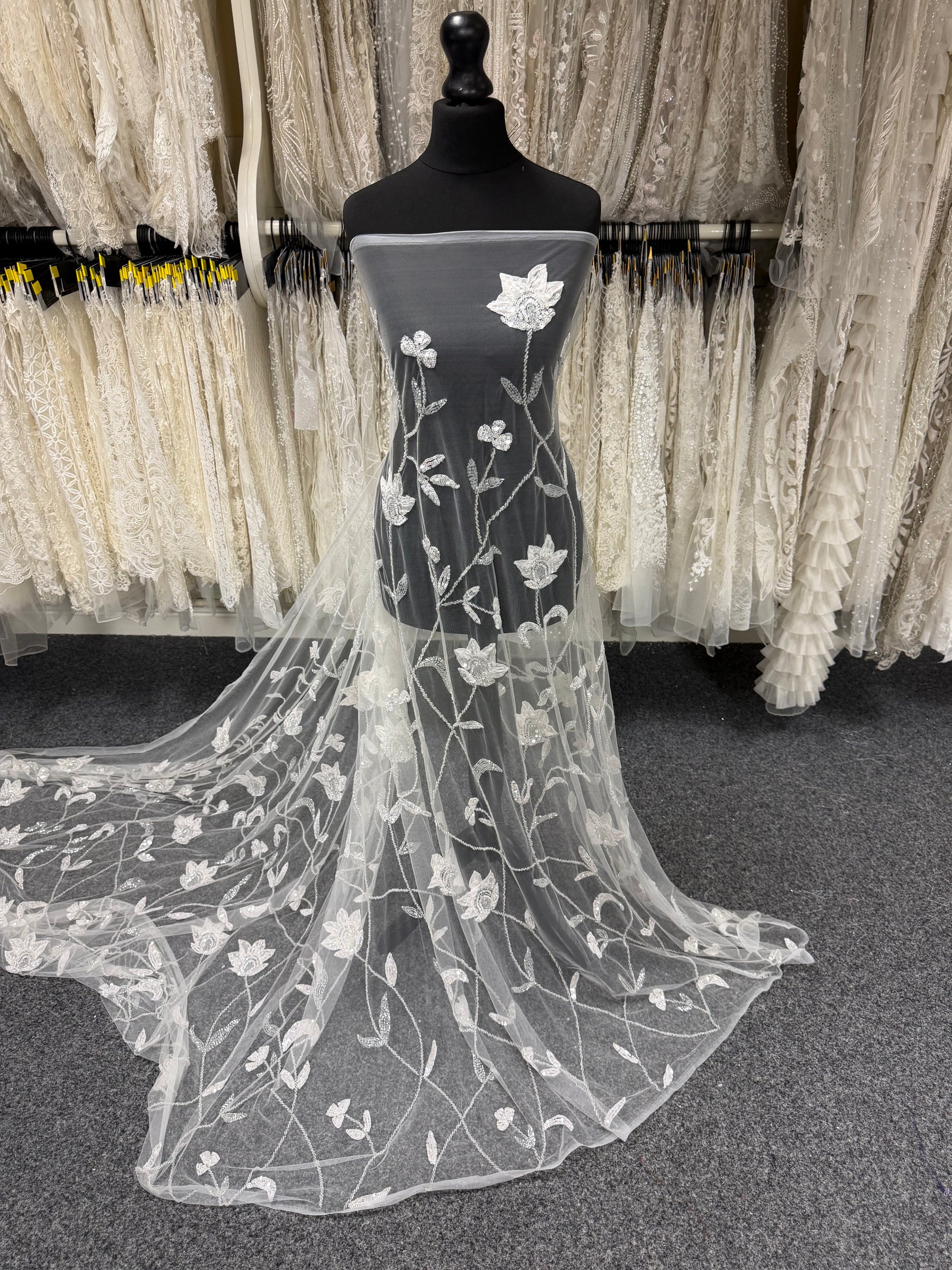 Ivory Beaded Lace - Eldridge