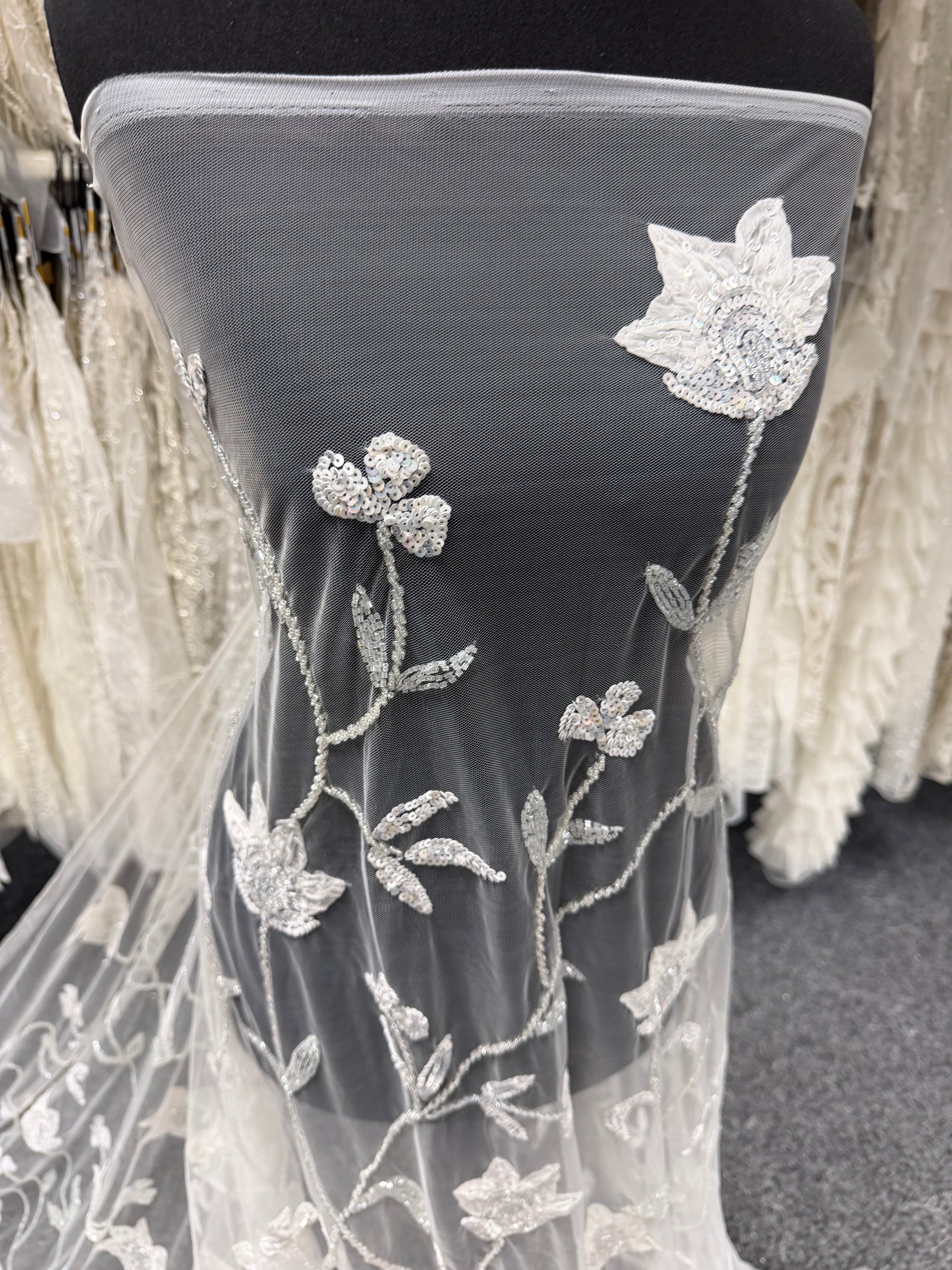 Ivory Beaded Lace - Eldridge