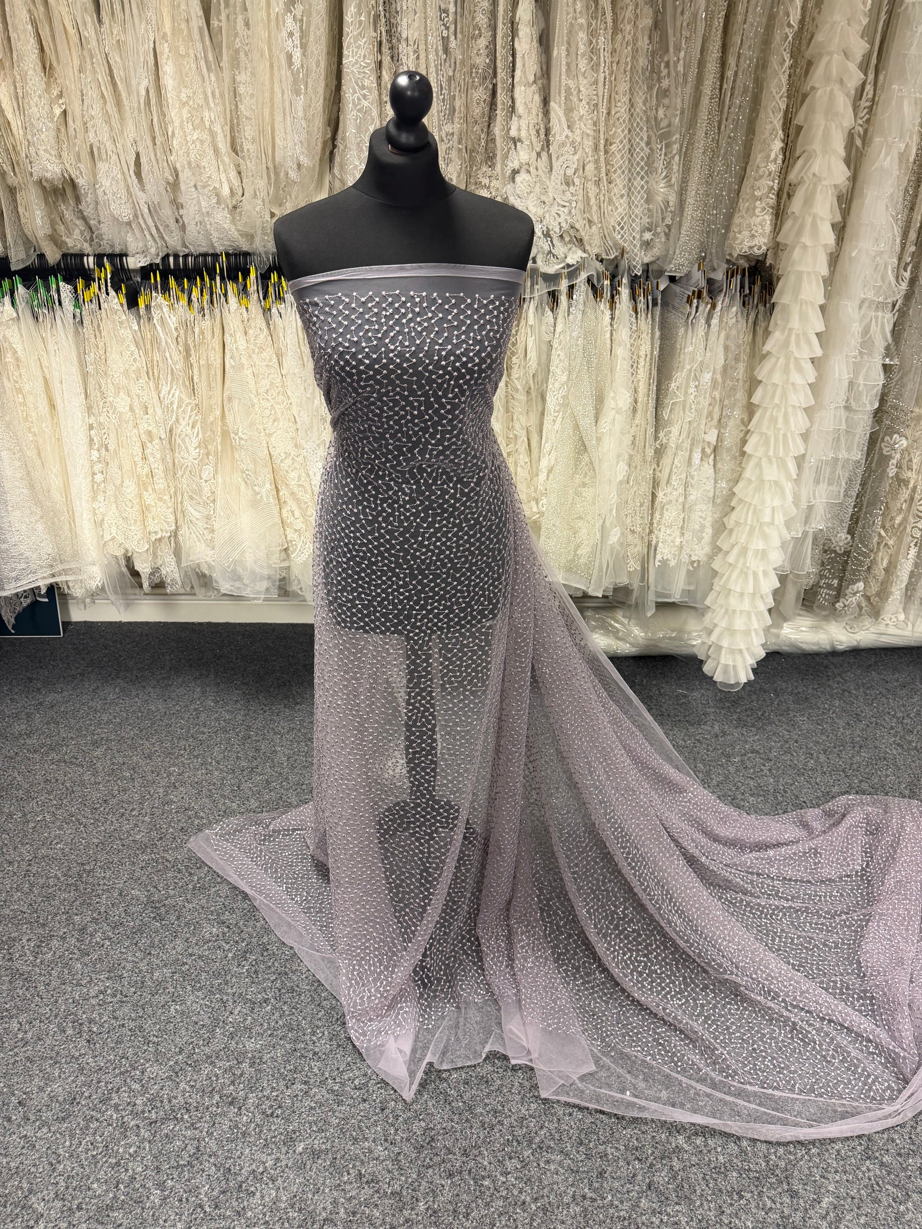 Mulberry Sequin Embroidery Lace - EB3029