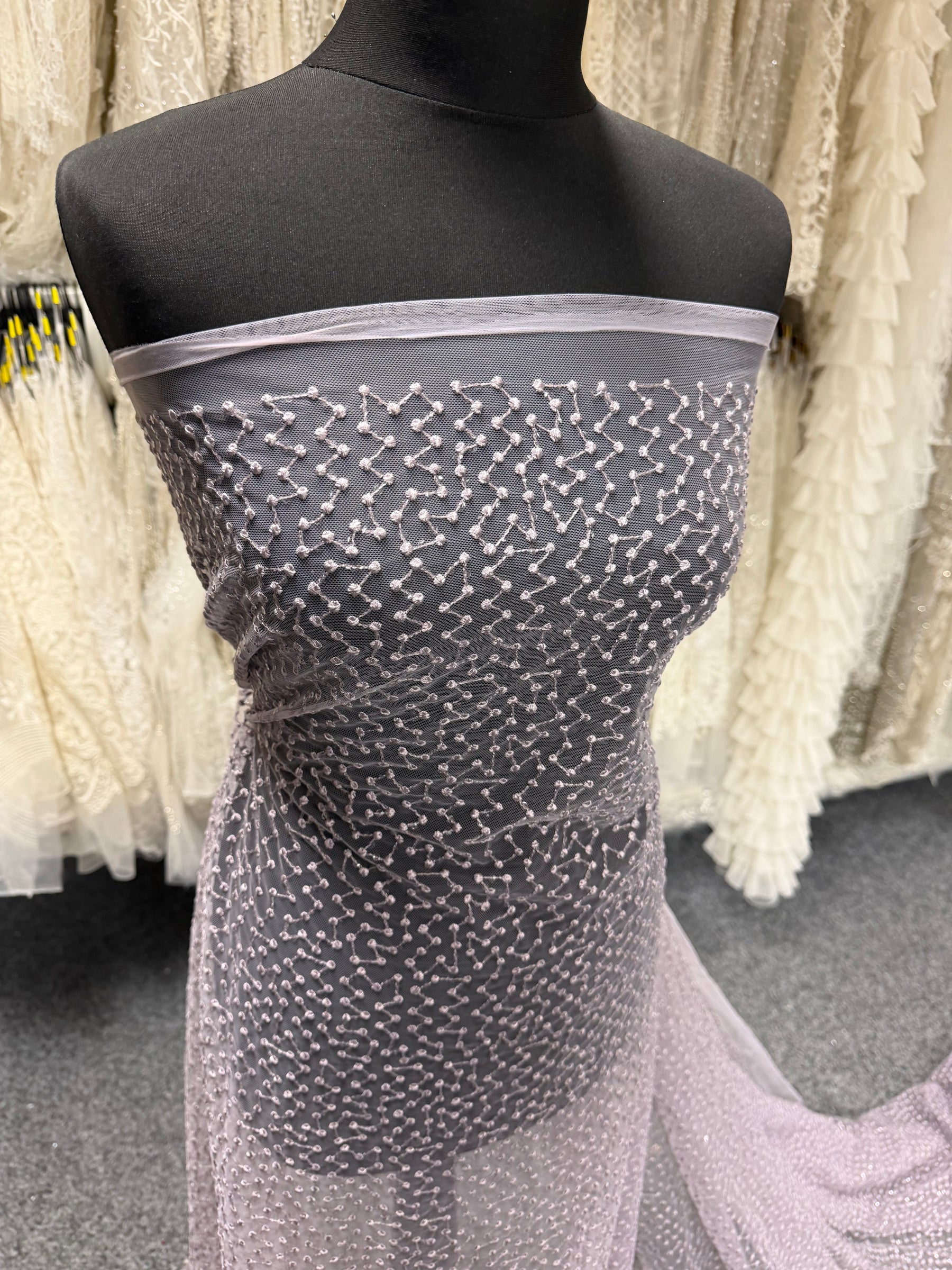 Mulberry Sequin Embroidery Lace - EB3029