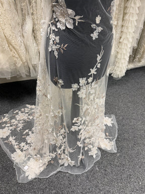Rose Gold Embroidered Lace - EB1015
