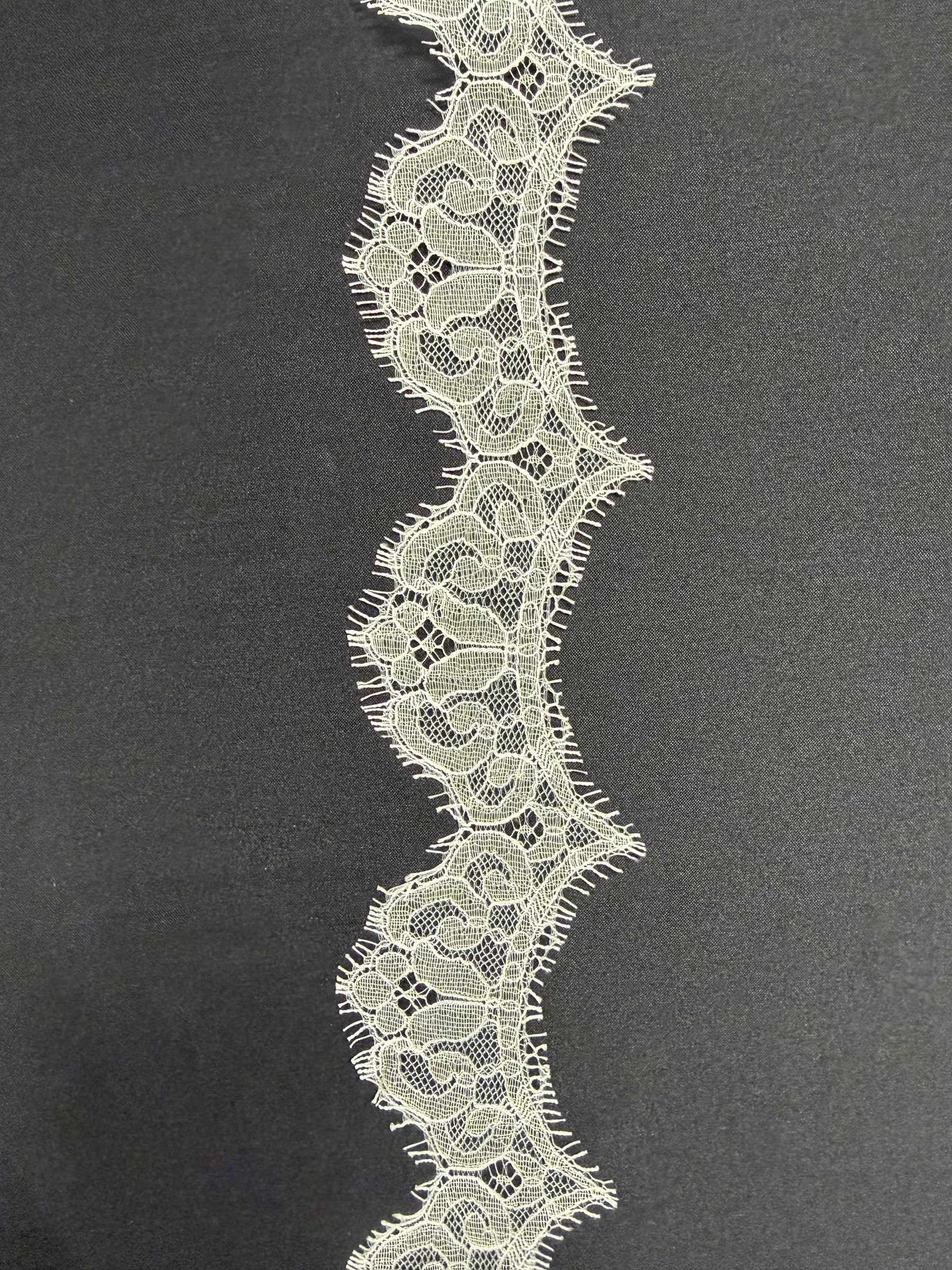 Ivory Chantilly Lace Trim - T360