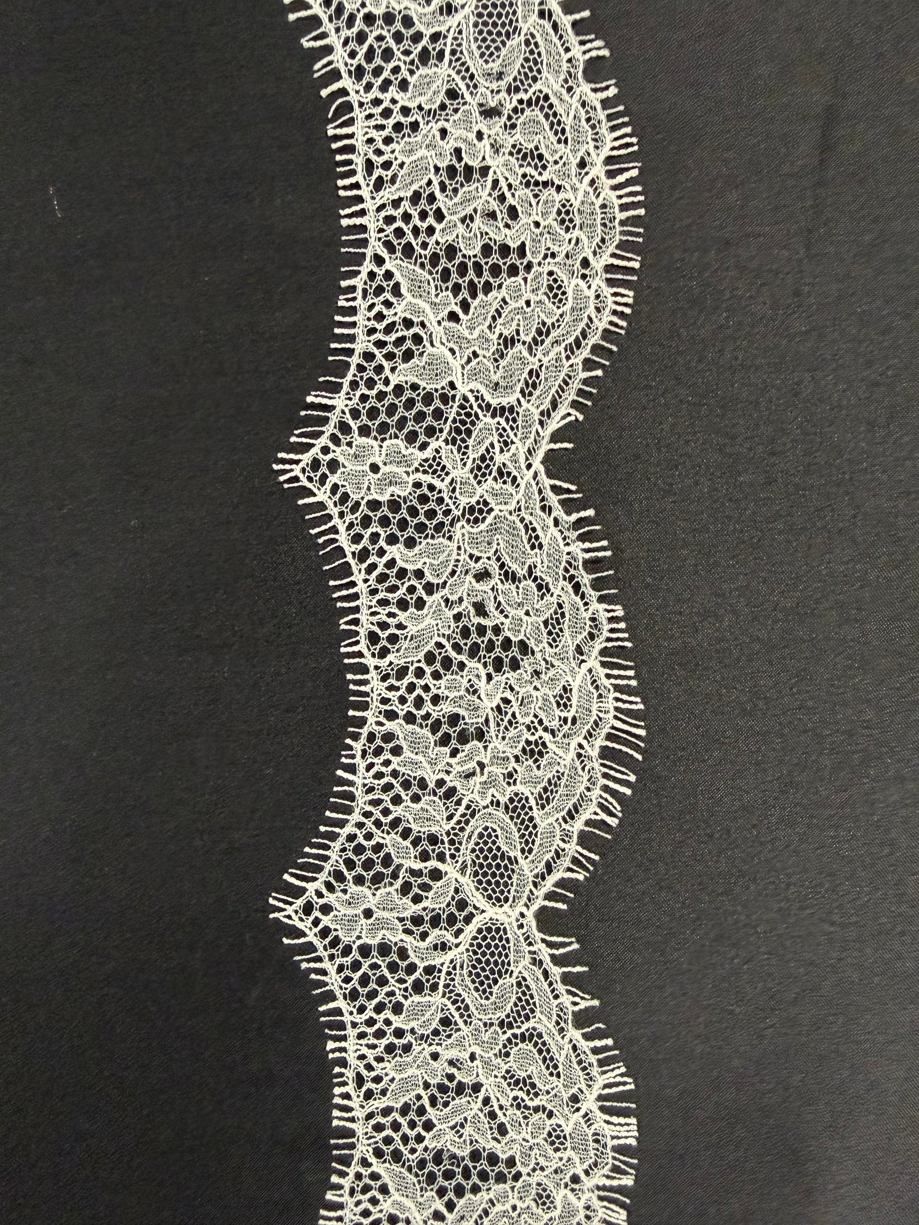 Ivory Chantilly Lace Trim - T439