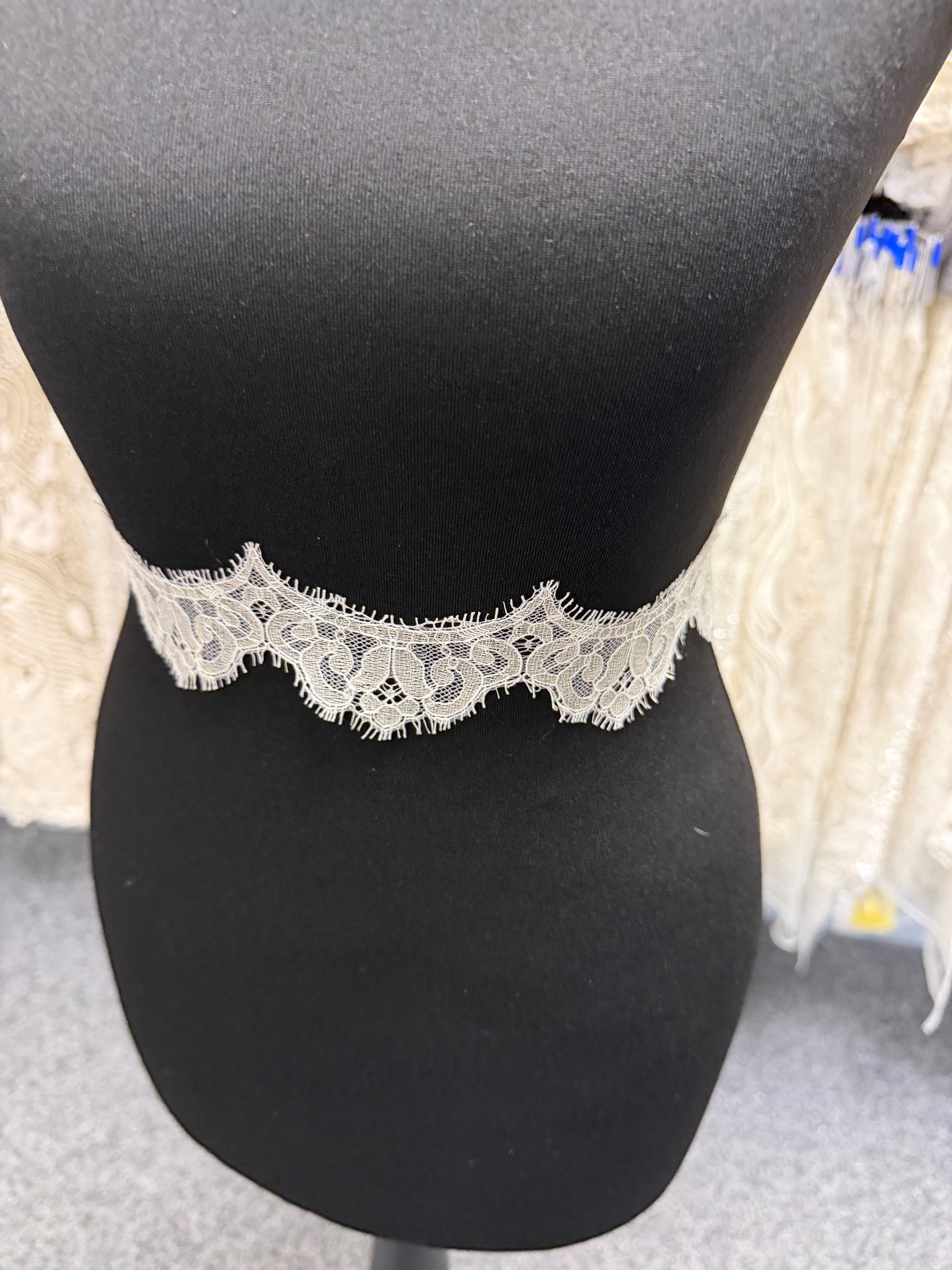 Ivory Chantilly Lace Trim - T360