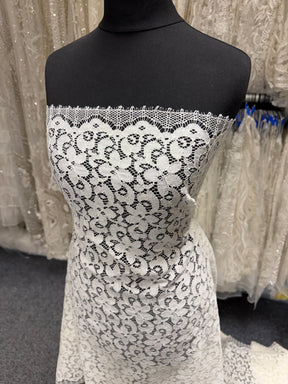 Ivory Corded French Lace - LA4008