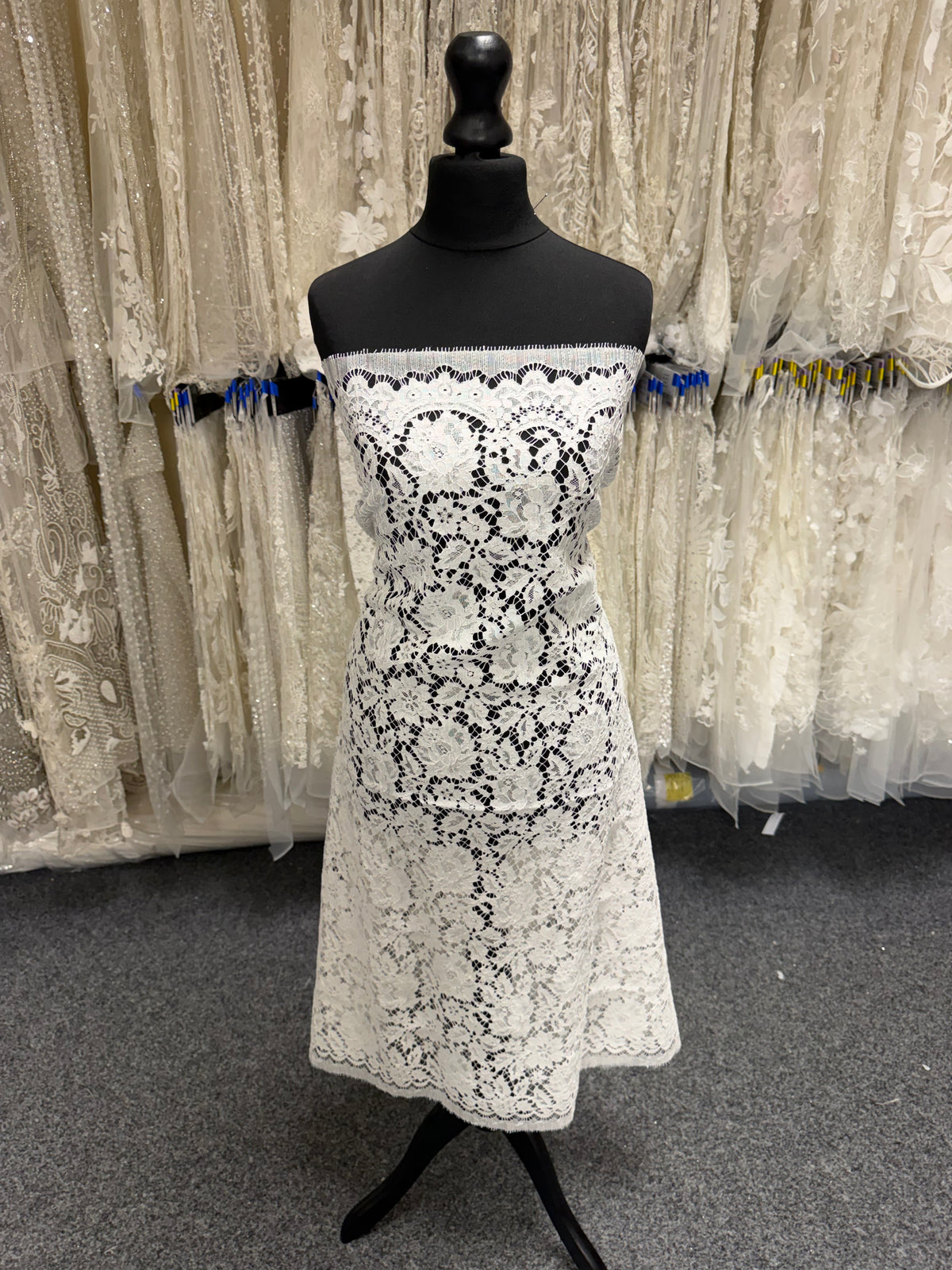Ivory Eco Corded French Lace - LA4003