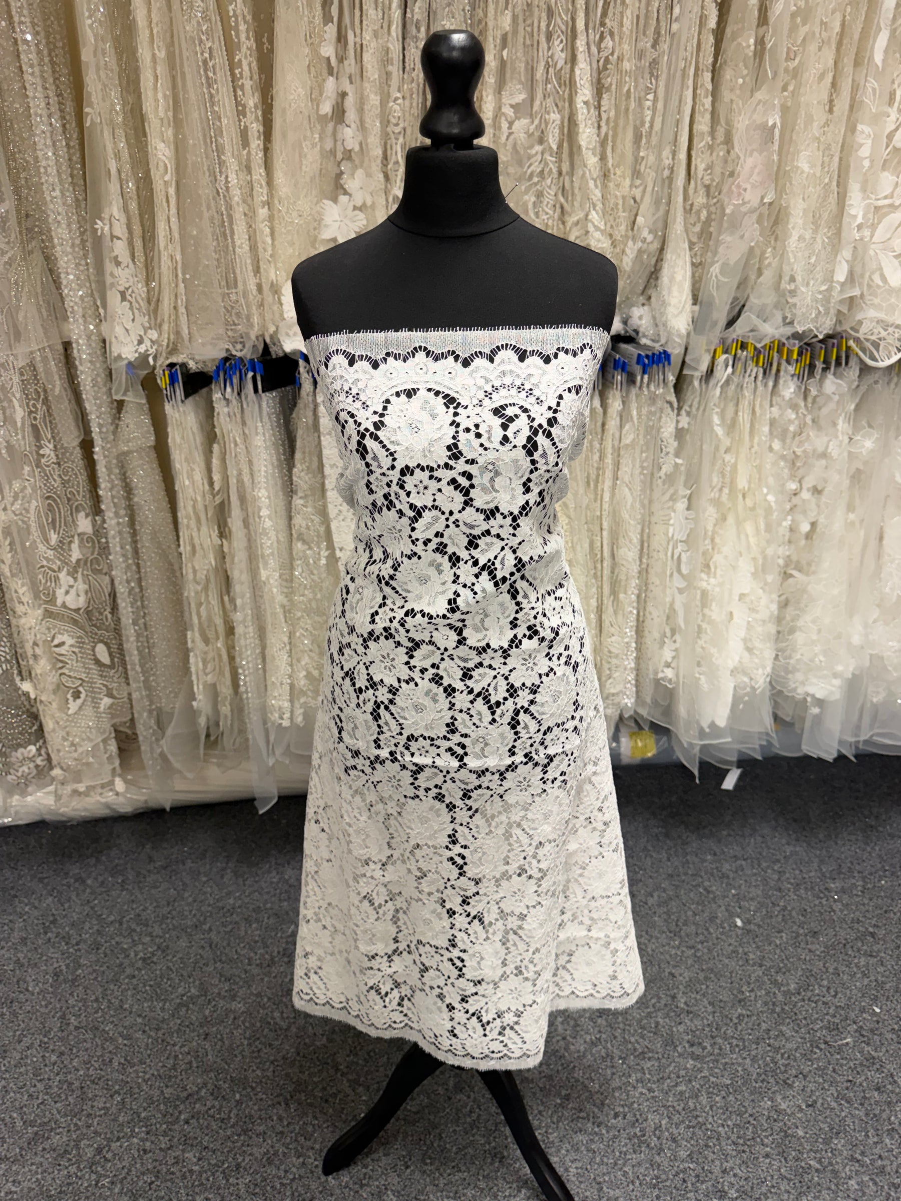 Ivory Eco Corded French Lace - LA4003