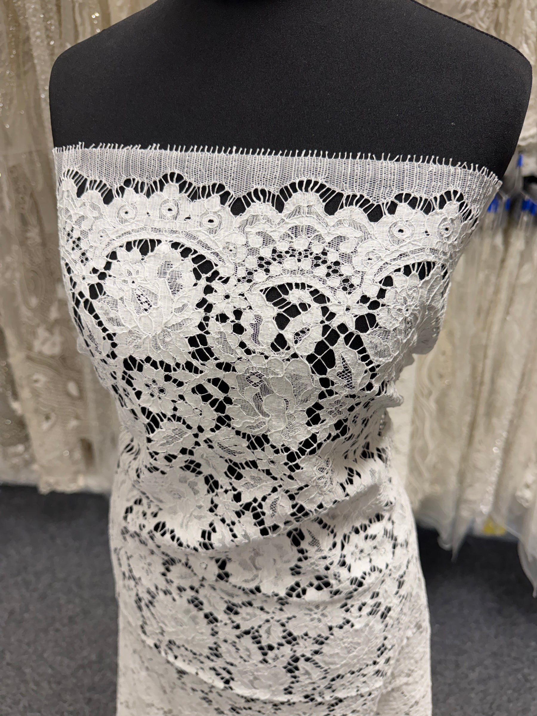 Ivory Eco Corded French Lace - LA4003