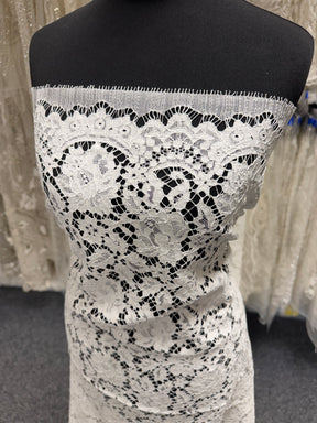 Ivory Eco Corded French Lace - LA4003