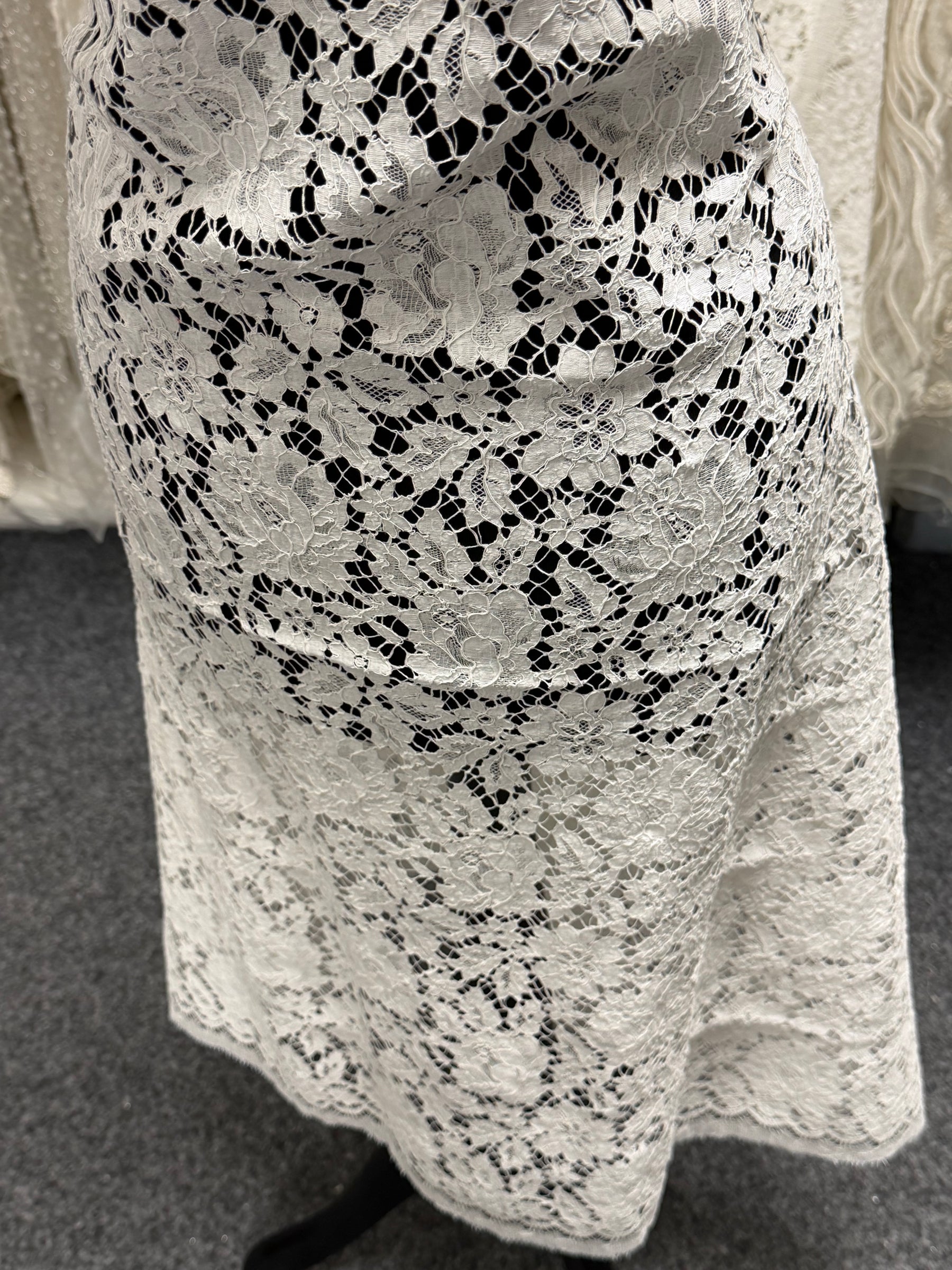 Ivory Eco Corded French Lace - LA4003