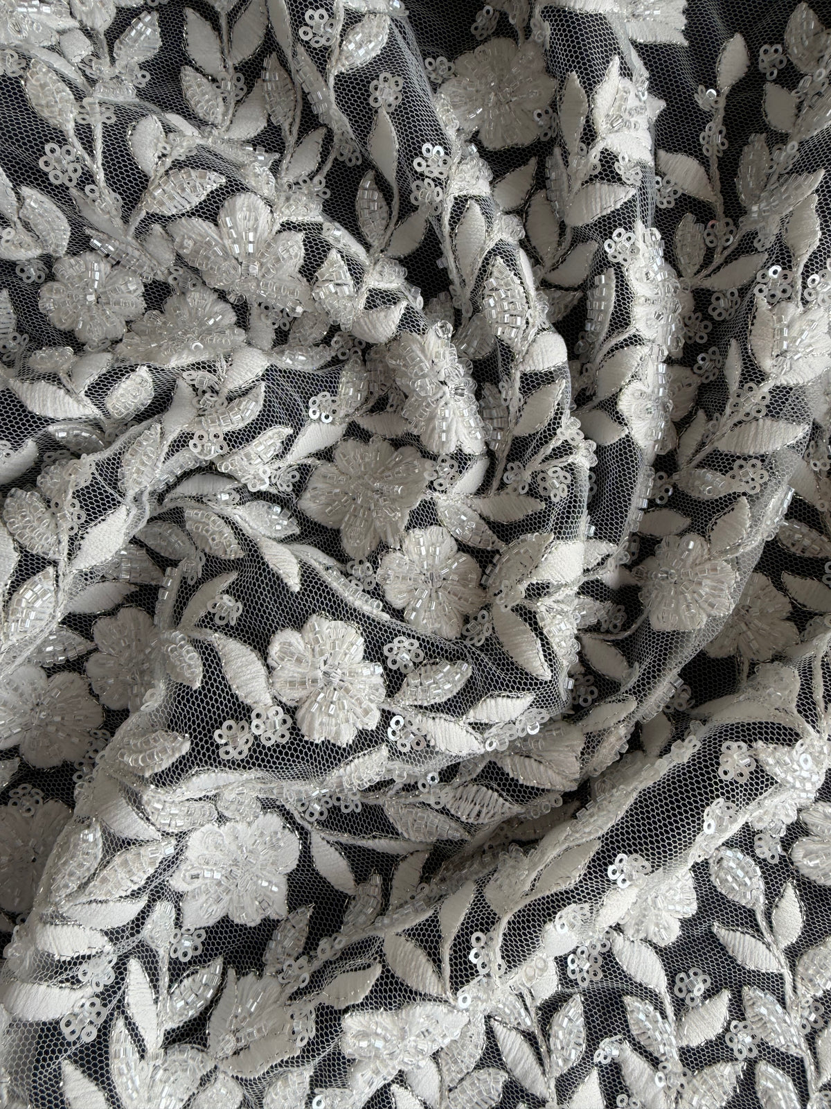 Ivory Beaded Lace - Grove