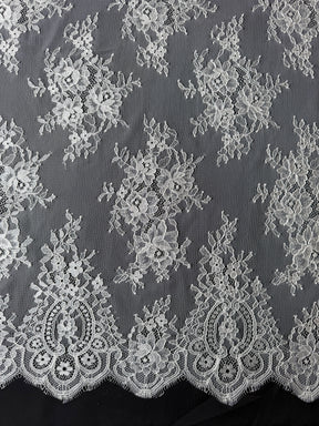 Ivory Raschel Lace - P393
