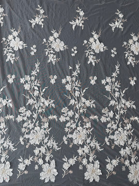 Rose Gold Embroidered Lace - EB1015