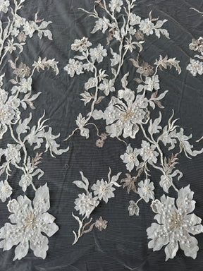 Rose Gold Embroidered Lace - EB1015