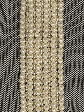 Ivory Pearl Beaded Edging - T357