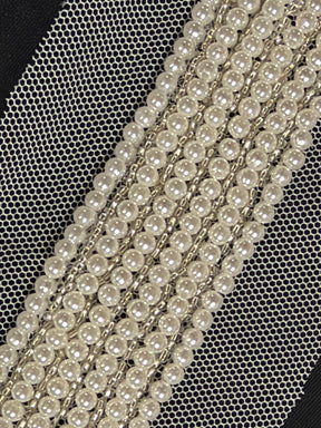 Ivory Pearl Beaded Edging - T357