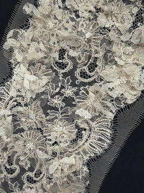 Ivory French 3D Beaded Edging - T344