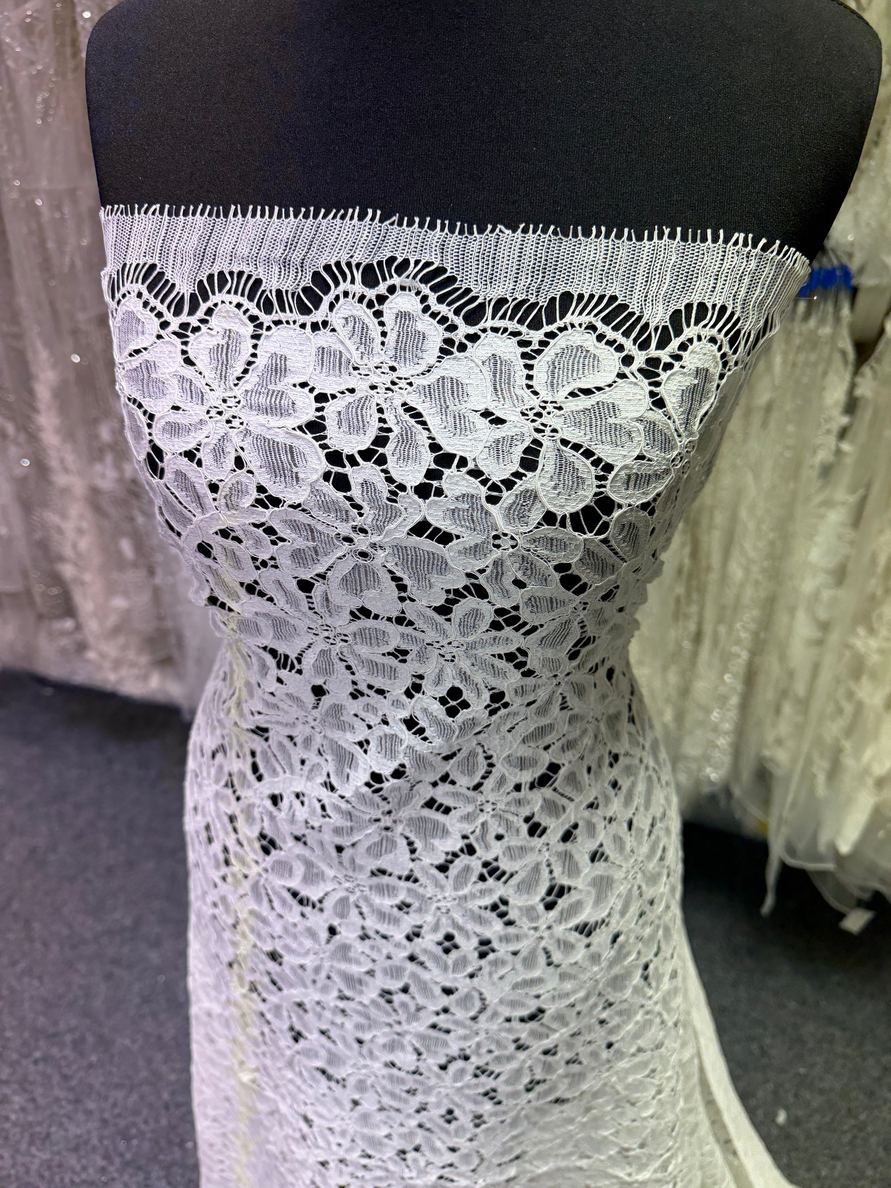 Ivory Corded French Lace - LA4006