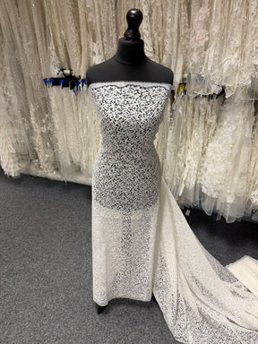 Ivory Corded French Lace - LA4005