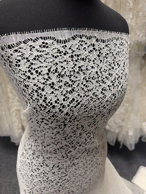 Ivory Corded French Lace - LA4005