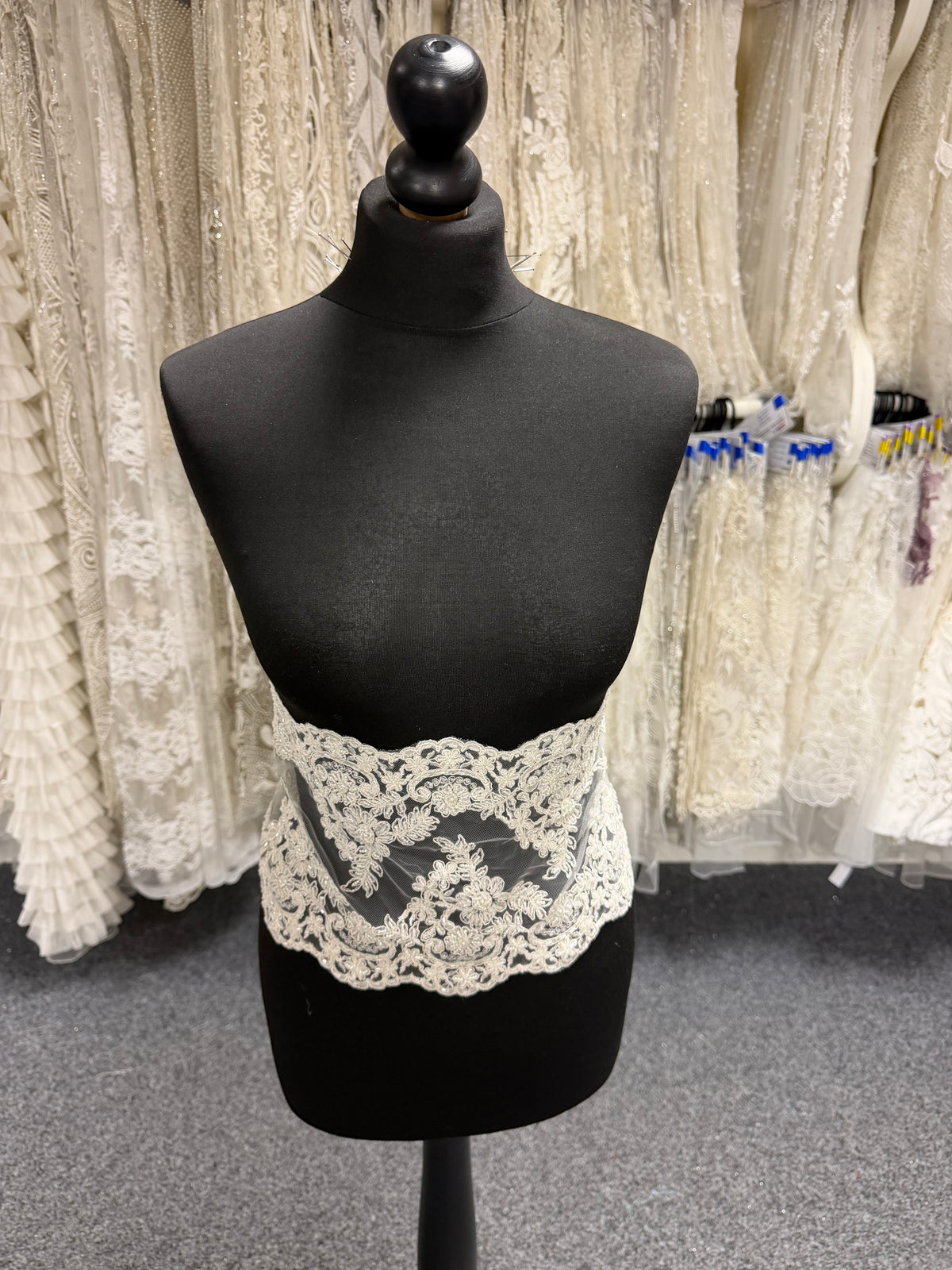 Ivory Corded Beaded Edging - T378