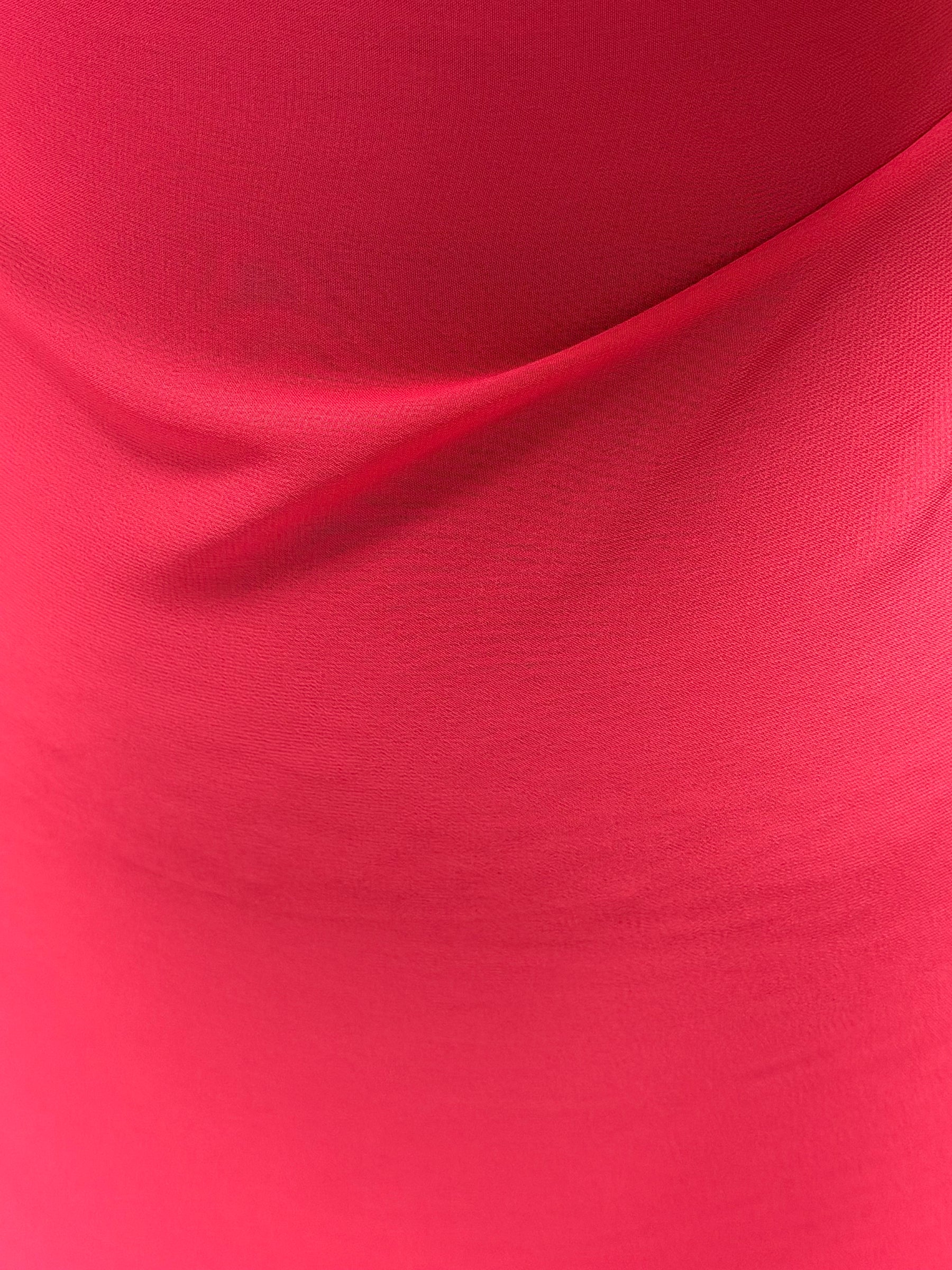 Cerise Polyester Chiffon - Ballerina (CF)