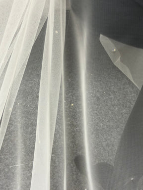 Ivory Diamanté Embellished Tulle - Beacon