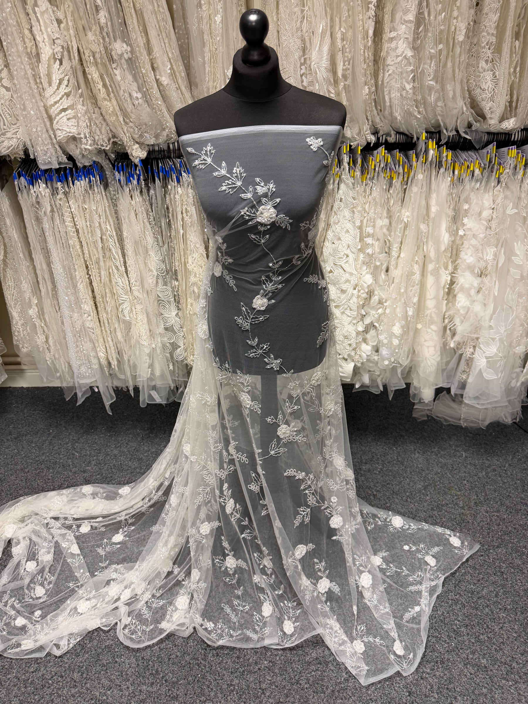 Ivory Beaded Lace - Brecken
