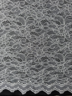Ivory Raschel Lace - P412
