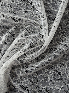 Ivory Raschel Lace - P412