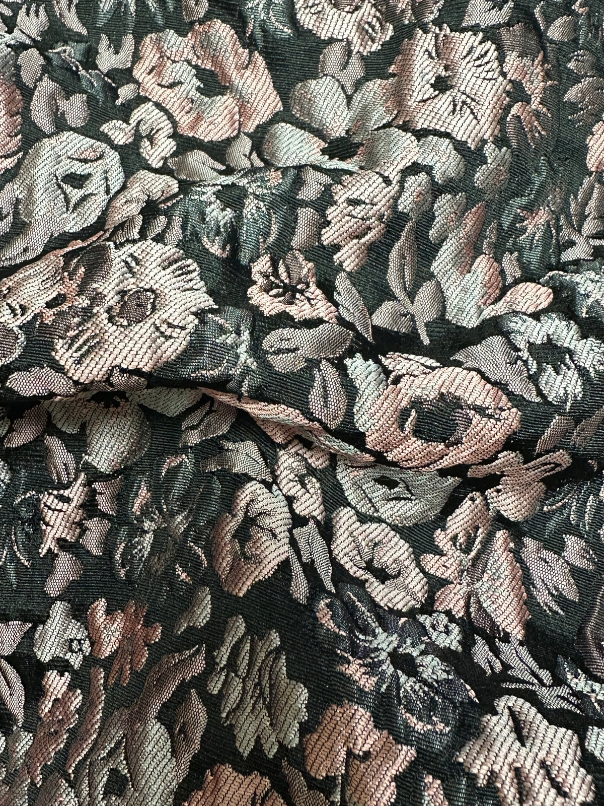 Pink Brocade Fabric - Barber