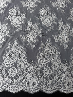 Ivory Raschel Lace - P378