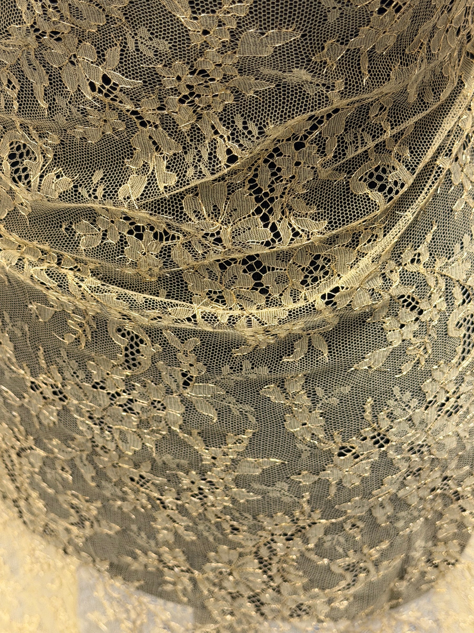 Gold Chantilly Lace - P287
