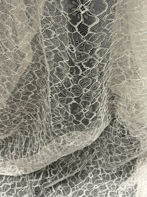 Ivory Corded Chantilly Lace - P727