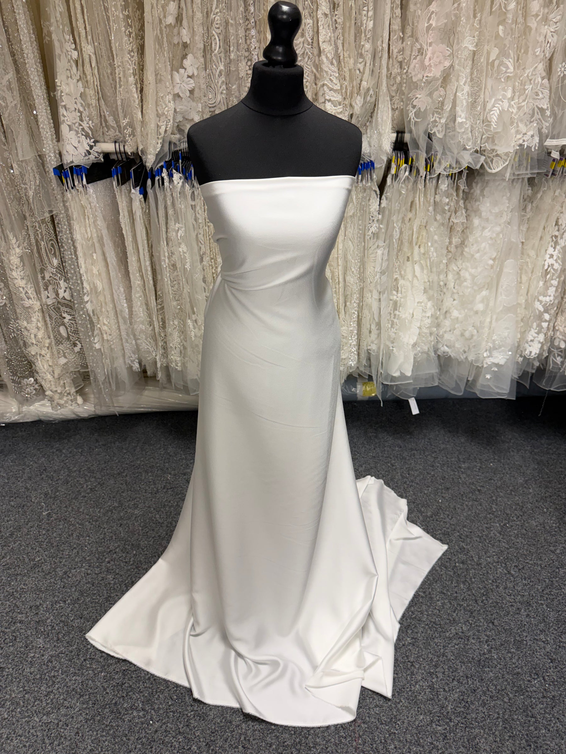 Ivory Polyester Satin Backed Crepe - Nostalgic (CF)