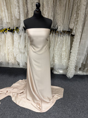 Champagne Polyester Satin Backed Crepe - Nostalgic (CF)