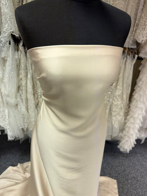Champagne Polyester Satin Backed Crepe - Nostalgic (CF)