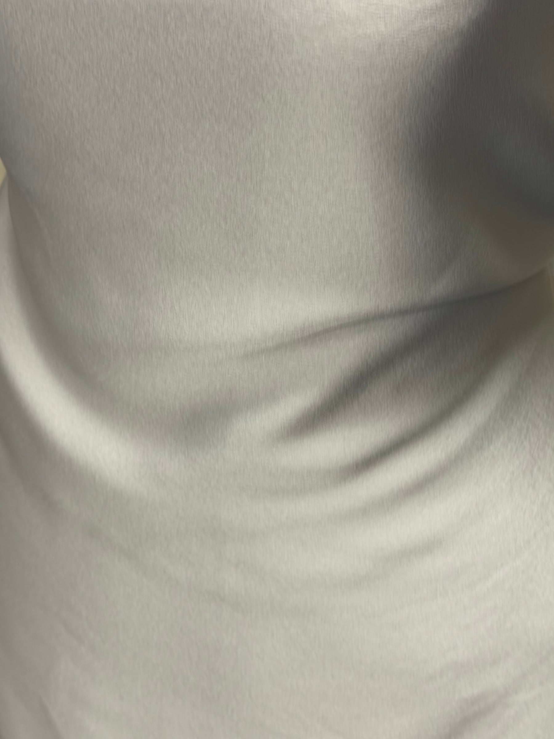 Silver Polyester Satin Backed Crepe - Nostalgic (CF)