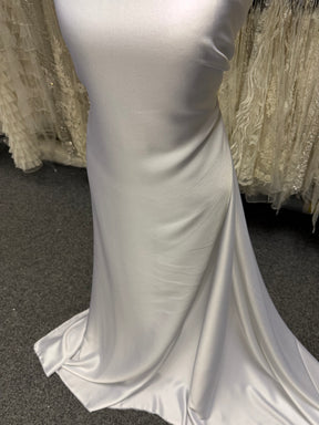 White Polyester Satin Backed Crepe - Nostalgic (CF)